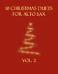 10 Christmas Duets for Alto Sax (Vol. 2) P.O.D. cover